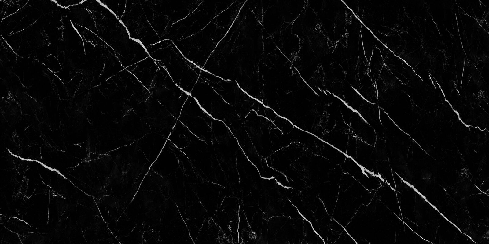 Lipari porcelain slab. Jet black with bold white veins. Full slab, 5 ft 3 in by 10 ft 6 in.