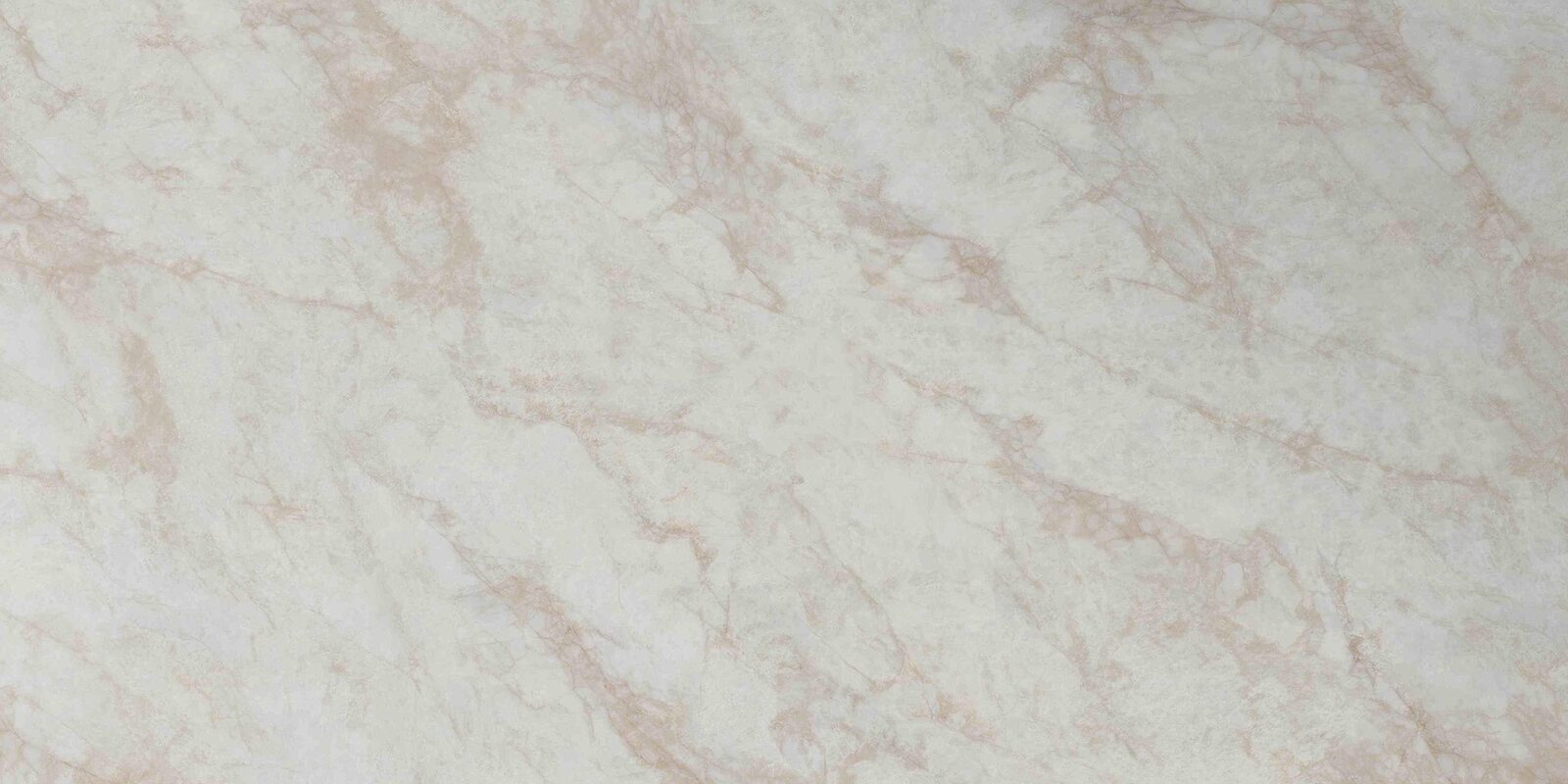 Taj Rosé porcelain slab. Warm white with soft blush veins. Full slab, 5 ft 3 in by 10 ft 6 in.
